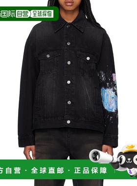 香港直邮We11done 图案牛仔夹克 WDDJ123317U