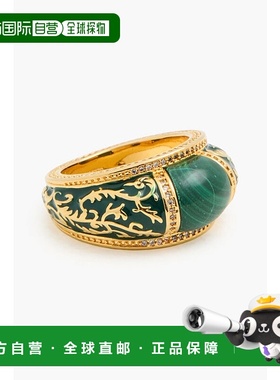 香港直邮ZIMMERMANN 女士 镀金水晶珐琅晶石镶嵌戒指 5217R24GOLD