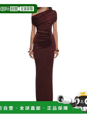 1h可退 香港直邮Self-Portrait 垂褶针织中长连衣裙 RS26108M