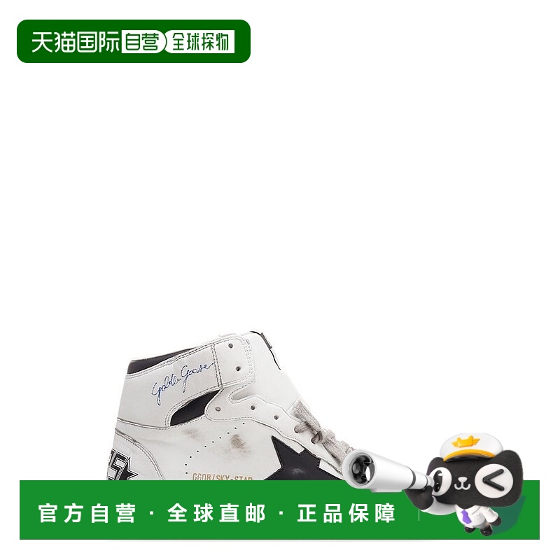 1h可退 香港直邮GOLDEN GOOSE 男士 白色 Sky-Star 高帮运动鞋 GM