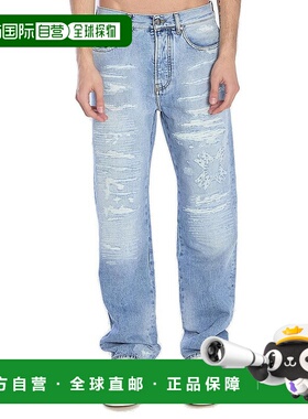 香港直邮AMIRI 男士 破洞直筒牛仔褲 AMDNGH1070 blue蓝色 舒适时