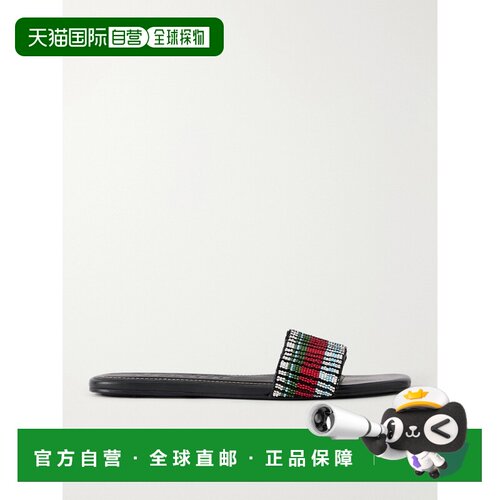 1h可退 Staud 女士 + Da Adolfo Tove 珠饰皮质凉拖 F26P凉鞋