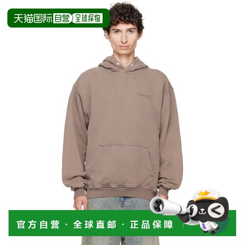 香港直邮Represent 男士 棕色 Printed Owners Club 连帽衫 OCM41