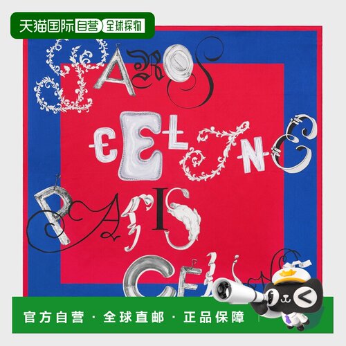 1h可退 香港直邮CELINE 女士围巾 2AW902Q53GGO4 AW2026 红色 方