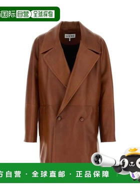 1h可退 香港直邮LOEWE 罗意威 男士 棕色软羊皮夹克 H526Y34L22EA