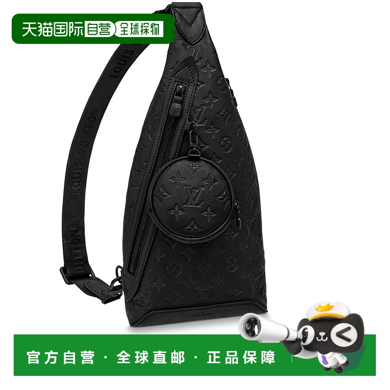 欧洲直邮LOUIS VUITTON(路易威登) 男士DUO 单肩包牛皮双肩包智能
