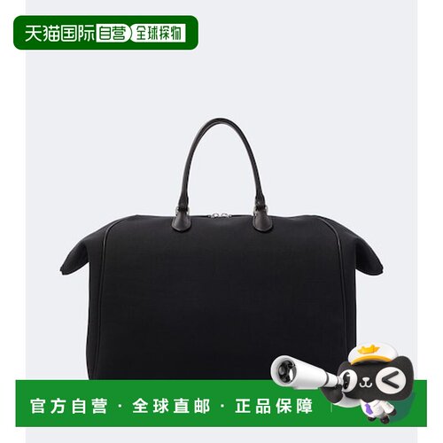 香港直邮The Row 男士 Timo 皮革饰边帆布手提包【付后1h可退】
