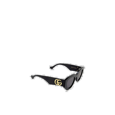 自营Gucci 几何框太阳镜 GG1421S古驰正品百搭显脸小高级感