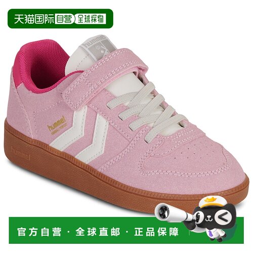 欧洲直邮hummel  女孩鞋子 低帮板鞋 春夏 玫瑰色 HANDBALL PERFE