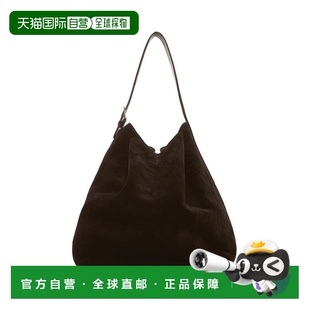 1h可退 香港直邮TOTÊME 女士 束带绒面革手提包 brown棕色 舒适时