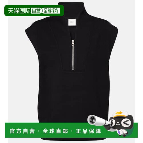 1h可退 香港直邮VARLEY 女士 Loretta 半拉链针织背心 black黑色