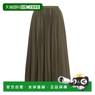 香港直邮Dior 411J19A3332迪奥百褶裙a字裙 中长半身裙