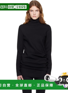 1h可退 香港直邮toteme 女士 黑色 High-Neck Twist 上装 261WRT0