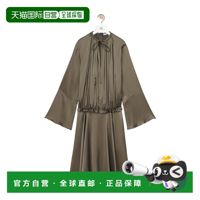 香港直邮Loewe V领长袖连衣裙 S359Y09XDC罗意威