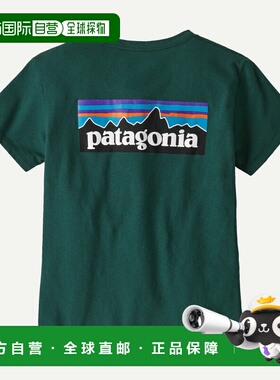 自营欧洲直邮PATAGONIA 女士P-6 Logo Responsibili-Tee®环保T恤