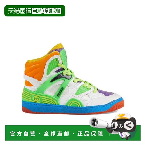 自营1h可退 Gucci 徽标高帮休闲运动鞋 6613102SH80古驰