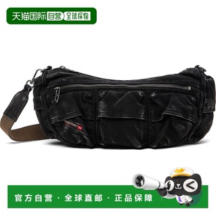 1小时内可退 香港直邮Diesel 迪赛 男士 水洗牛仔布多口袋包 X102