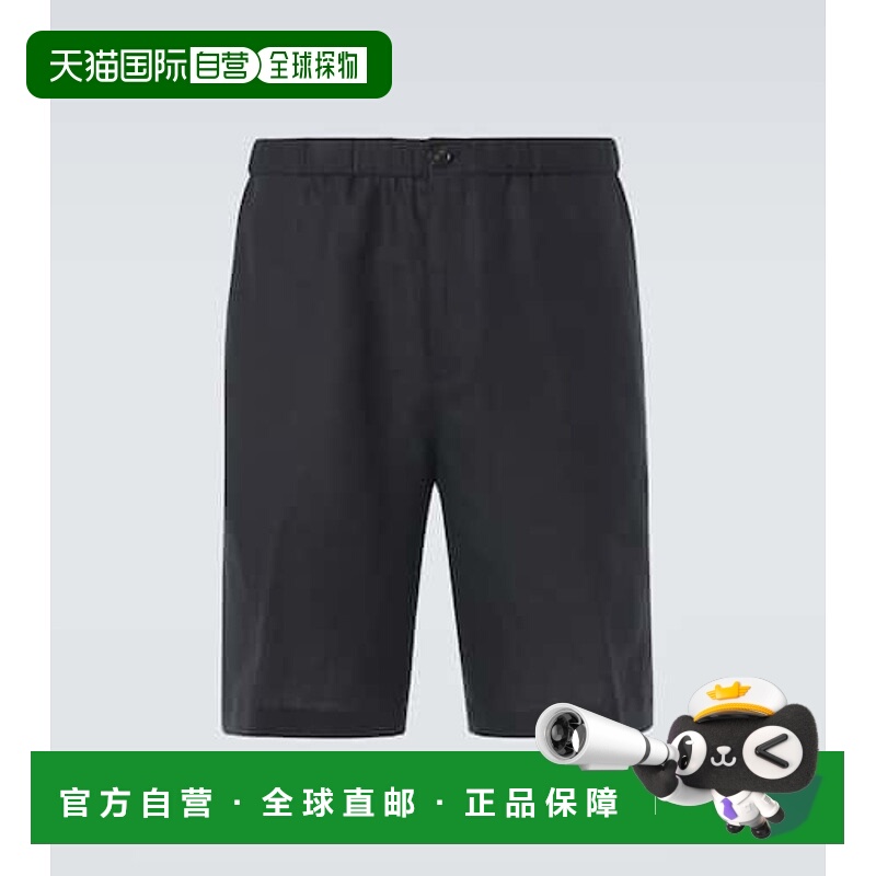 香港直邮Loro Piana 诺悠翩雅 男士 Emanuele 亚麻百慕大短裤