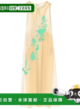 1h可退 香港直邮Fendi 芬迪 女士 无袖连衣裙 FDC602ANQ3针织挂脖