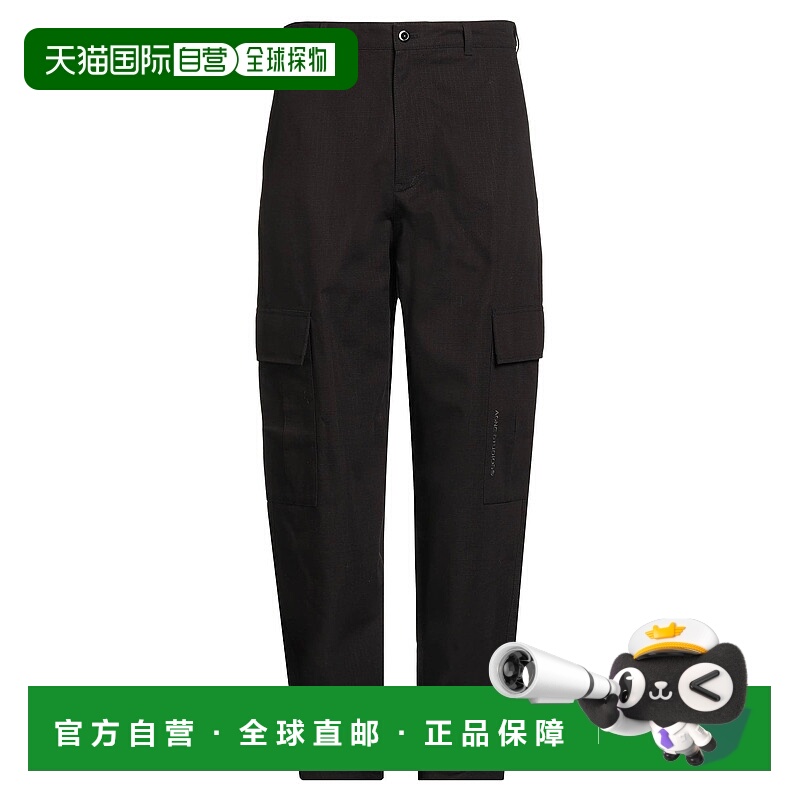 1h可退 香港直邮Acne Studios 艾克妮 男士 休闲长裤 black黑色