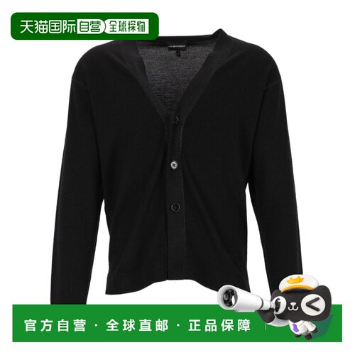 Emporio Armani 纽扣针织开衫 EM006264AF29805长袖阿玛尼