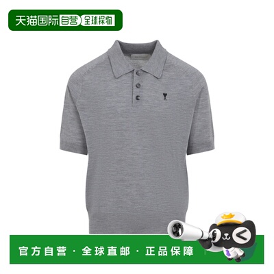 香港直邮Ami Paris 男士T恤 HPL438KN00390504 SS2026 灰色短袖