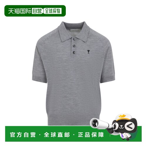 香港直邮Ami Paris 男士T恤 HPL438KN00390504 SS2026 灰色短袖