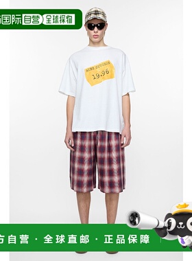 欧洲直邮ACNE (2025新品) 格子短裤宽松五分裤