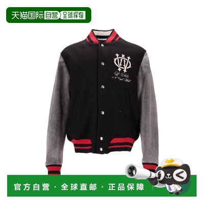 1h可退 香港直邮off-white 男士 GOTHIC OW DEN REG VARSIT BLACK