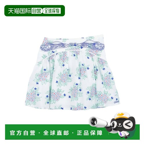 1h可退 香港直邮Chloe 蔻依 女童 半身裙童装 white白色 舒适时尚
