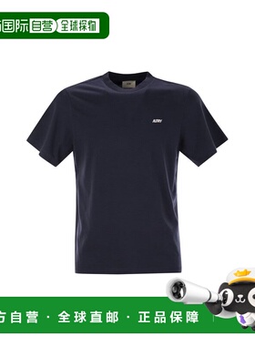1h可退 香港直邮AUTRY 男士 棉质水手领T恤 TSPMA7CB blue蓝色 舒