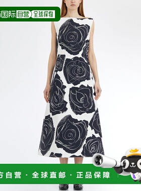 1h可退 香港直邮Marni 玛尼 女士 长款无袖棉质连衣裙 LABMA1420R