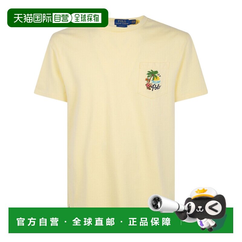 Polo Ralph Lauren 带刺绣口袋的T恤 710B14586 【付后1h可退】