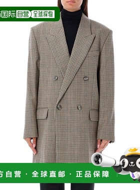 1h可退 香港直邮Ami Paris 女士 长袖羊毛西装外套 FBV311WV0032