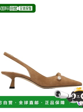 1h可退 香港直邮Jimmy Choo Amita 45 高跟鞋 AMITA45TOFFEE单鞋