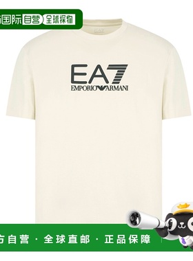 1h可退 香港直邮Ea7 男士 Logo 印花T恤 7M000224AF10375M1013