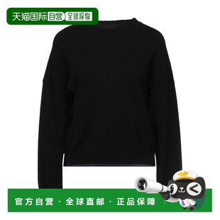 1h可退 香港直邮Moschino 莫斯奇诺 女士 羊绒混纺毛衣 black黑色