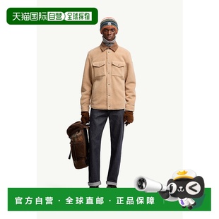 欧洲直邮MONCLER (2025) 灯芯绒饰边泰迪熊外套羊毛