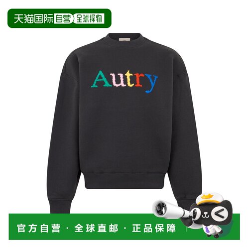 香港直邮AUTRY 男士卫衣 SWPX120L AW2026 黑色 Sweatshirt with