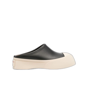 香港直邮Marni Mary Jane穆勒鞋厚底黑色休闲大头鞋牛皮明星同款