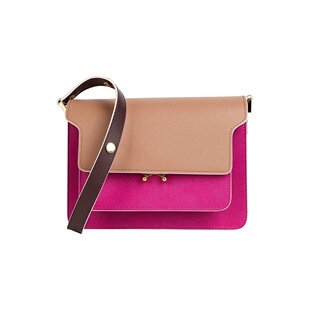 舒适时尚 香港直邮Marni brown棕色 手袋 玛尼 女士