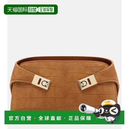 香港直邮SalvatoreFerragamo菲拉格慕Hug女士手拿【付后1h可退】