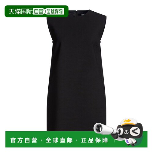香港直邮MaxMara 麦斯玛拉 女士 短款连衣裙 black黑色 舒适时尚