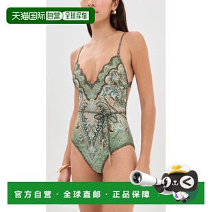 1h可退 香港直邮ZIMMERMANN 女士 Wanderlust 扇贝形连身连体泳衣