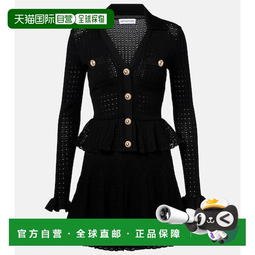 1h可退 香港直邮Self-Portrait 女士 网眼提花收腰迷你连衣裙