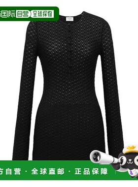 香港直邮Saint Laurent 长袖连衣裙 817608Y76YE针织羊毛