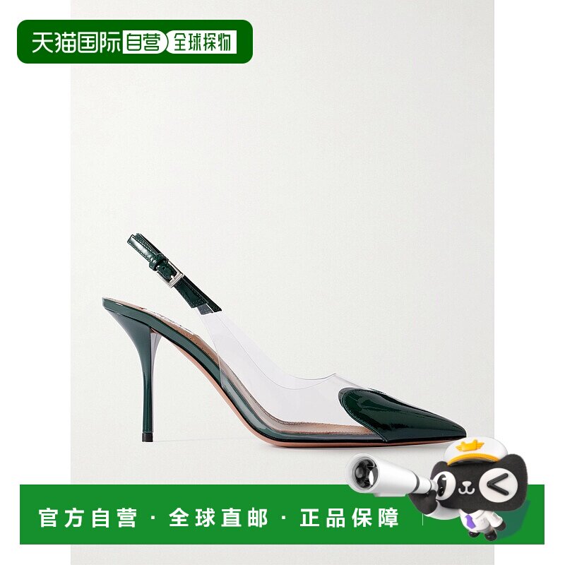 1h可退 香港直邮Alaia 女士 Le Cœur PVC 漆皮露跟浅口鞋 AA3E083