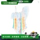 香港直邮Molo 女童 Nilla 1h可退 扎染条纹泳衣童装 colorful花色