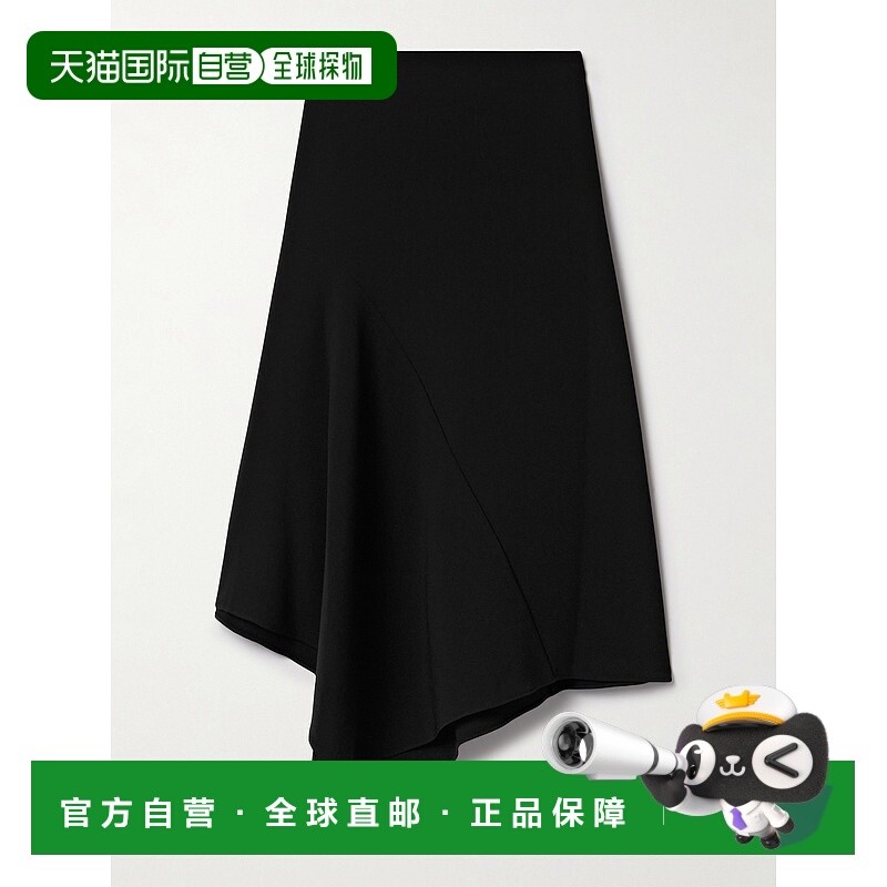 1h可退 香港直邮THEORY 希尔瑞 女士 不对称垂褶拼接绉纱半身裙 P