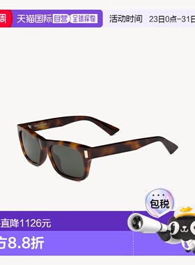 自营欧洲直邮YSL圣罗兰 SL 83女士中哈瓦那色/灰色醋酸纤维玳瑁纹